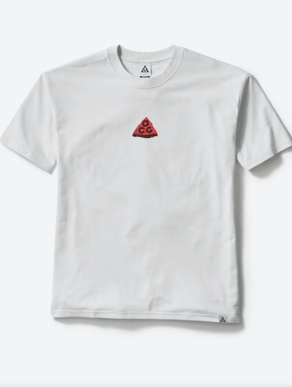 Nike ACG White Graphic Short-Sleeve Crewneck Tee with Red ACG Chest Graphic 2XL